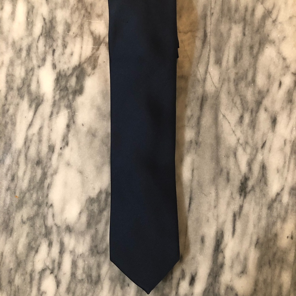 Solid Navy Billy London Tie